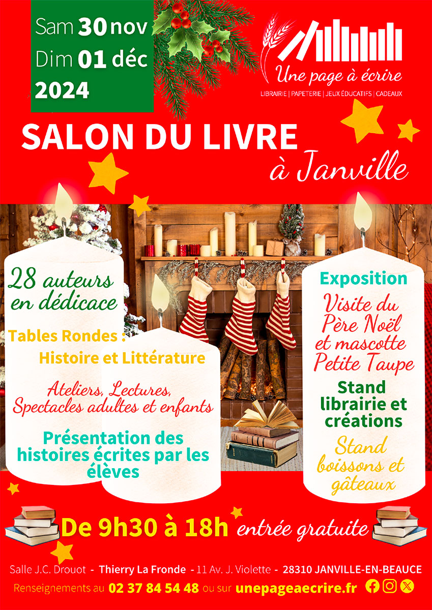 Salon du Livre de Janville - 1er décembre 2024